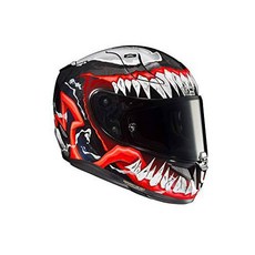 HJC Unisex-Adult 풀 페이스 RPHA-11 프로 Venom 2 (블랙/ 레드/ 화이트 미, 상세내용참조