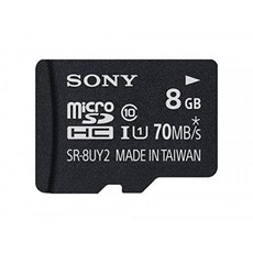소니 8GB 클래스 10 UHS-1 마이크로 SDHC 최대 70MB / s 메모리 카드 (SR8UY2A / TQ), 단일상품
