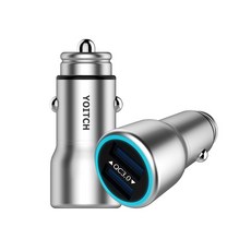 비숍 차량용 18W 퀵차지 3.0 USB 듀얼 차량용 고속 충전기