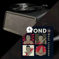 턴테이블 음악 hymseed음반 블루투스 스피커 블랙고무 LP전기축음기 축음기, T03-Beyond한정판 유성기축음기+레코드