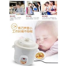 죽제조기 가정용 국냄비 냄비달라붙지않는 죽끓이기 냄비 3-5 전기 작은냄비 싱글 영양 기숙사, T03-화이트도자기 수동 3 5L(적합 3-5)도자기뚜