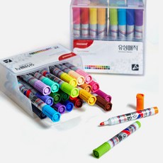 모나미] 모나미유성매직 24색 세트(둥근닙)+모나미 빨리마르는 물풀 70ml*1개증정, 1개