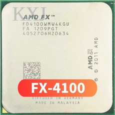 AMD FX 시리즈 FX4100 4100 3.6 GHz 쿼드 코어 CPU 프로세서 FD4100WMW4KGU 소켓 AM3 +, 한개옵션0