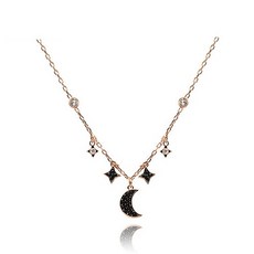 SWAROVSKI 스와로브스키 5429737 Duo Moon 네크리스