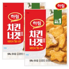 [하림]하림 치킨너겟2 1kg+1kg, 2개, 상세설명 참조