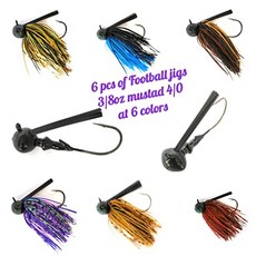 # 2700 트레일러가 가진 최고의 기반 가만히 구 세트 키트의 대량 (92017: 6 of Pack Football Jigs (4／03／8oz)), 본상품
