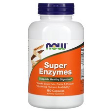 Now Foods Enzymes 나우푸드 엔자임 소화효소 180정, 1개