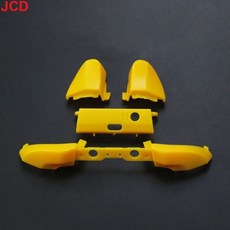 Xbox One S 슬림 컨트롤러용 JCD 단추 범퍼 교체 트리거 부품 LT RT LB RB HCCY 예비 수리 1 세트, yellow, 9.yellow, 1개