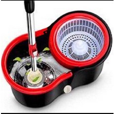 공유기멀티탭정리함 회전 탈수통 밀대걸레 대걸레 살림을 꾸려 나간 차량용1게으름뱅이 청소 통걸레통, T01-블랙색 통플라스틱 블루+플라스틱판+1개 자루걸레, 1개
