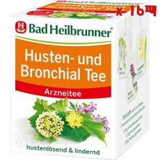 Bad Heilbrunner Husten und Bronchial Tee Arzneitee 바드하일브루너 약용 코프 앤 브론키얼 예방차 2g 8개입 16팩, 8개