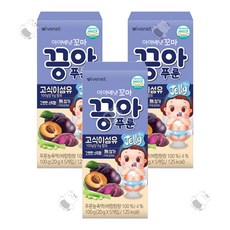 아이배냇 꼬마끙아 젤리, 3개, 0.푸룬맛, 100g