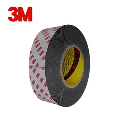 3M PE 폼 양면테이프 4421 검정 35mm 40mm 50mm 60mm 70mm 두꺼운, (폭50mm), 1개