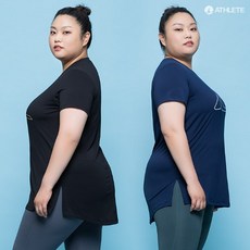 애슬리트 흡한속건 에어쿨 Y존&힙커버 HRT44 레아 롱 티셔츠(