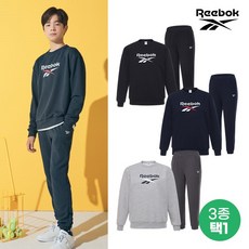 [REEBOK] 리복키즈 주니어 남아 맨투맨 조거팬츠 2종세트 3컬러 택1