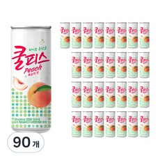 쿨피스 복숭아맛, 230ml, 90개