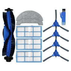 PROSCENIC 850T 진공 청소기 메인 브러시 사이드 브러시 HEPA 필터 걸레 헝겊 넝마 롤 브러시 교체 부품, 하나, 보여진 바와 같이, 1개