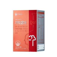 CMG제약 기억모아 기억력개선 징코 60캡슐 1개월 분, 60캡슐 1박스(1개월분)