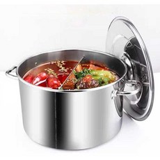 반반 냄비 육수 우동 업소용 훠궈 면 솥 삶는 직경35x높이22cm 약21L-반반, 4. 직경35x높이22cm 약21L-반반아님, 1개