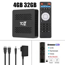 Woopker TOX4 스마트 TV 박스 안드로이드 13 4GB 32GB BT50 AV1 1000M LAN 24G 58G 듀얼 와이파이 4K 멀티미디어 플레이어 셋톱 박스 RK35, 12) 영국 플러그  4G32G R5S Voice RC - 4k멀티미디어플레이어