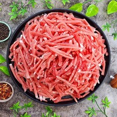 국내산 돼지고기 후지 뒷다리 잡채 유슬용 5mm채설기 2kg, 1개