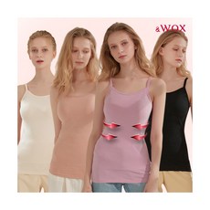 [왁스] WOX 코튼 브라탑 배쏙티 끈형 보정속옷 1종
