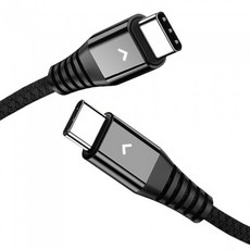 베리어 C to C타입 고속충전 케이블 블랙 1.8m, CtoC타입블랙1.8m_28932249