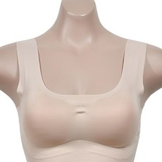 A컵 B컵 공용 무봉제 누디 스포츠 브라 헬스 운동 (WD6BA0D)