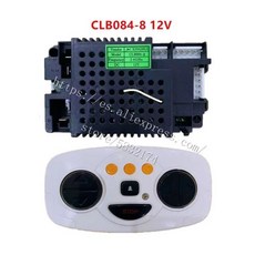 12 볼트 CLB084-8 어린이 전기 자동차 2.4 그램 원격 제어 수신기 컨트롤러, 06 12V CLB084-8 SET 2, 1개