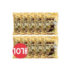 미룡 미니 오트 크런치 초콜릿향 대용량 과자 520g x 10개/쌀과자/오트밀/키드오/꼬깔콘/콘칲/예감, 10개