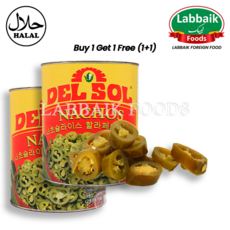 DELSOL Nacho Sliced Jalapeno Pepper 2.83kg (1+1) 5.66kg 델솔 나쵸 슬라이스 할라피뇨 페퍼, 2개