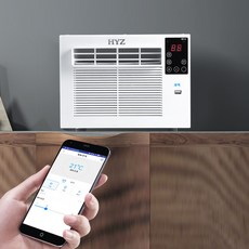 [ XC샵 ] HYZ A01 이동식 창문형 스마트 캠핑 에어컨 타이밍 설정 조명 제습 기계버전 /리모컨버전, 리모컨버전-유럽형코드