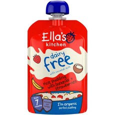 Ella's Kitchen 엘라스키친 바나나 앤 스트로베리 라이스 푸딩 80g 4개, 1개