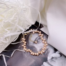 쌀알담수진주목걸이