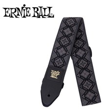 Ernieball GUITAR STRAP REGAL BLACK JACQUARD(P04093), *