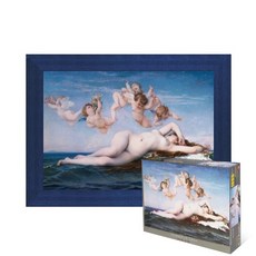 퍼즐피플 비너스탄생 1000피스 서양화 명화 직소퍼즐, 액자포함(우드블루), 1000p