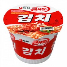 맛있는 농심 김치 큰사발면 x 16컵 업소용 식당용 식자재 소스 분말 양념, 1ea