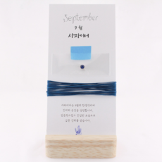 디어드리머 동영상보며 탄생석 팔찌만들기 diy kit, 9월(사파이어) - 디어드리머