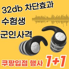 [ 1+1 쿠팡입점행사 ] 11차 리오더 소음 차단 군입대 현장 귀마개 이어플러그, S/M, 1+1핑크, 1개입, 2개