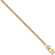 Roy Rose Jewelry 로이 로즈 쥬얼리 14K 옐로우 골드 1.5 mm 파리 밀 체인 구두 팔찌 ~ 길이 9 ''인치