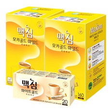 맥심 모카골드 마일드 커피믹스 12g x 320p + 화이트골드 커피믹스 11.7g x 20p, 340개입, 1세트