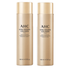 AHC 바이탈 골든 콜라겐 토너 140mL + 로션 140mL, 1세트