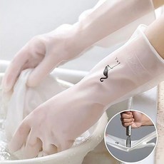 니치유 끈질긴 니트릴 고무장갑, 6개, 중(M), 화이트