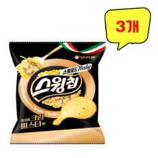 오리온 스윙칩 머쉬룸크림파스타맛, 3개, 50g