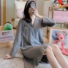 빅사이즈골지원피스잠옷