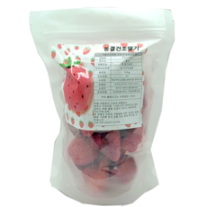 동결 건조 딸기칩 1+1 과일칩 간식, 2개, 100g