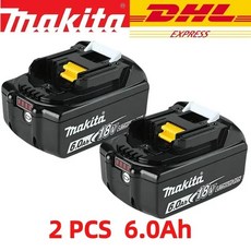 마키타 교체용 리튬 배터리 18V BL1840 용 100% 6Ah 3Ah, 01 2PCS 6.0Ah, 한개옵션1, 2개
