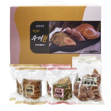 경주 수미 전병 선물세트 (땅콩400g+부채400g+생강300g), 1개, 1100g