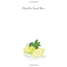 Patty Pan Squash Notes: 6\"x9\" Unruled Blank Notebook - Watercolor Texture Healthy Vegetable Food S, Patty Pan Squash Notes: 6"x9"