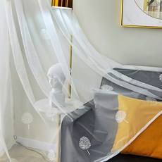  주름 커튼 이사벨라 거실커튼 아일렛형 작은방 화이트 나비주름 차르르 