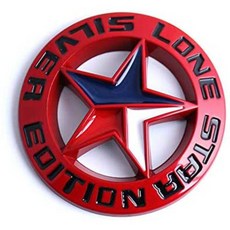 Muzzys Muzzys -RED- LONE STAR SILVER EDITION Texas Emblem Decal Longho
